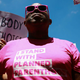 A protester wears an “I stand with Planned Parenthood” shirt at a May 21, 2019, rally in Atlanta against recently passed abortion ban bills.
